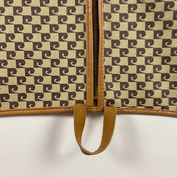 Vintage Pierre Cardin Monogram Garment Bag Tote Luggage Travel - Picture 4 of 12